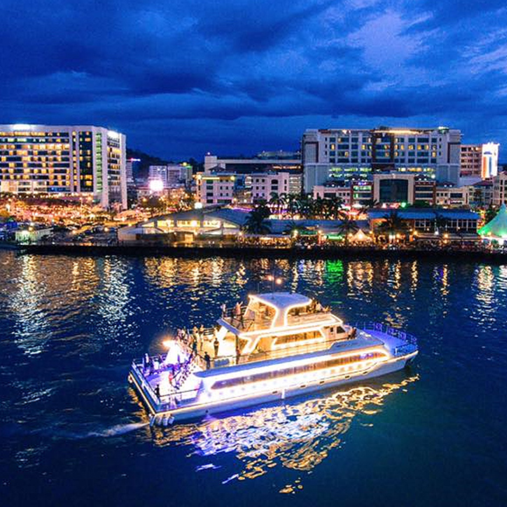 An Unforgettable KK Waterfront Night: Experience the Enchanting Night Cruise with North Borneo Cruises | Reviewbah