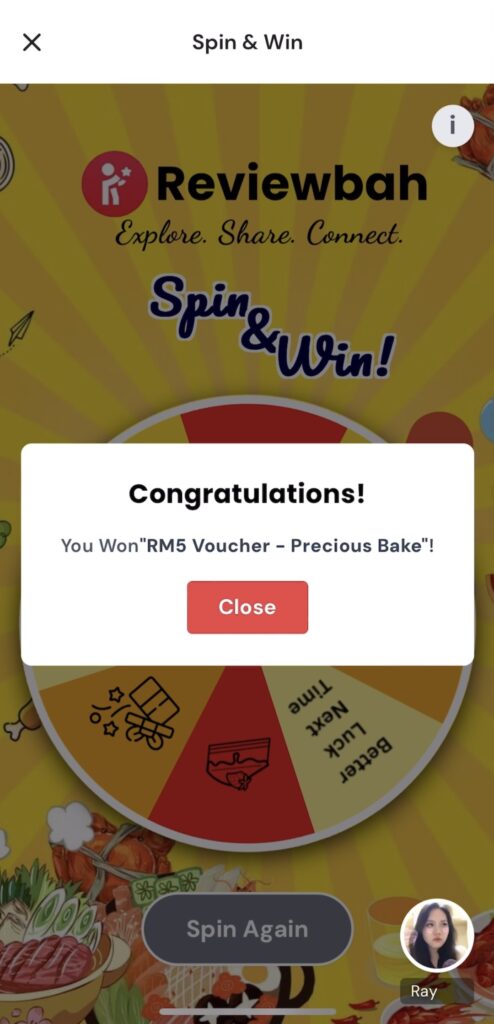 How to join our spin wheel event | Reviewbah